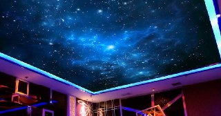 Натяжной потолок звездное небо Красный Сулин, цена от 5185 руб.